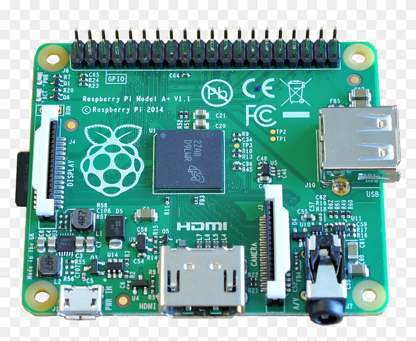 1593x1283 Raspberry Pi A Placa De Computadora, Electronic Chip, Hardware, Electronics HD PNG Download