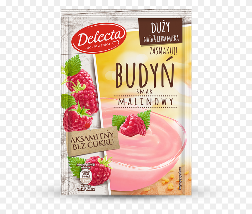 877x737 Raspberry Pudding Budy Delecta, Food, Sweets, Confectionery HD PNG Download