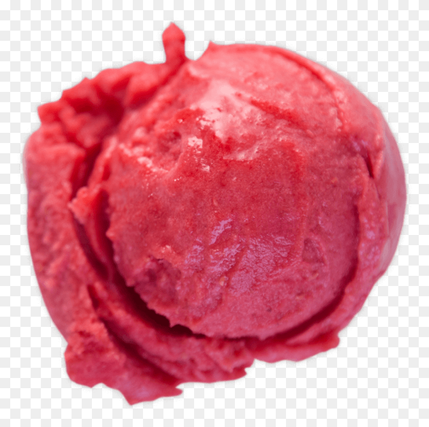 788x784 Raspberry Sorbet Strawberry Sorbet Ice Cream Scoop, Cream, Dessert, Food HD PNG Download