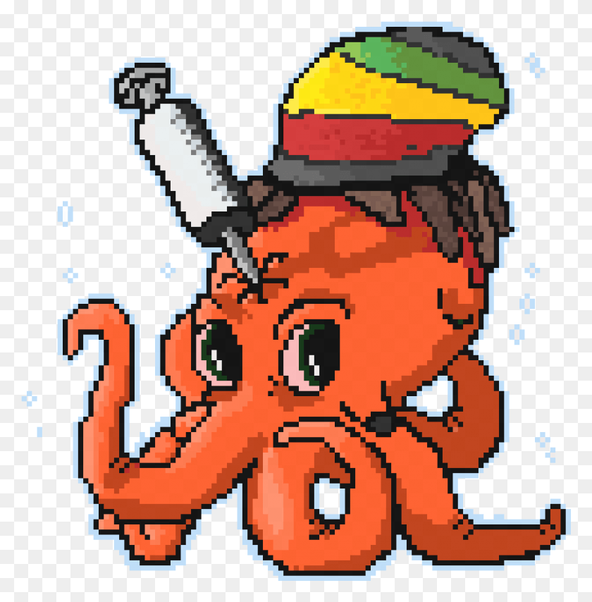 1071x1091 Rasta Octopus Cartoon, Chain Saw, Tool, Toy HD PNG Download