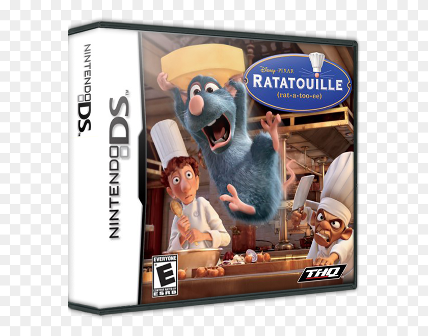 576x599 Descargar Png Ratatouille Box Front Ratatouille Box 3D Ratatouille Videojuego Wii, Persona, Humano, Anuncio Hd Png