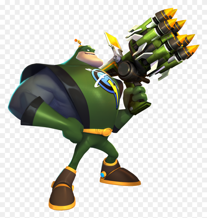 959x1014 Ratchet Clank Transparent Images All Captain Qwark All 4 One, Toy, Overwatch, Legend Of Zelda HD PNG Download
