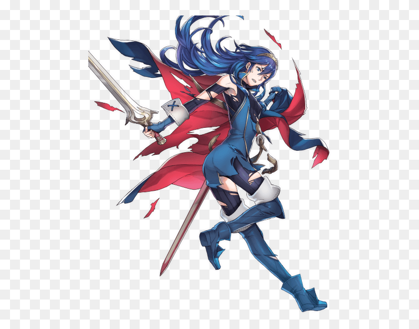 488x599 Rate This Unit Fire Emblem Heroes Lucina Damaged, Person, Human, Manga HD PNG Download