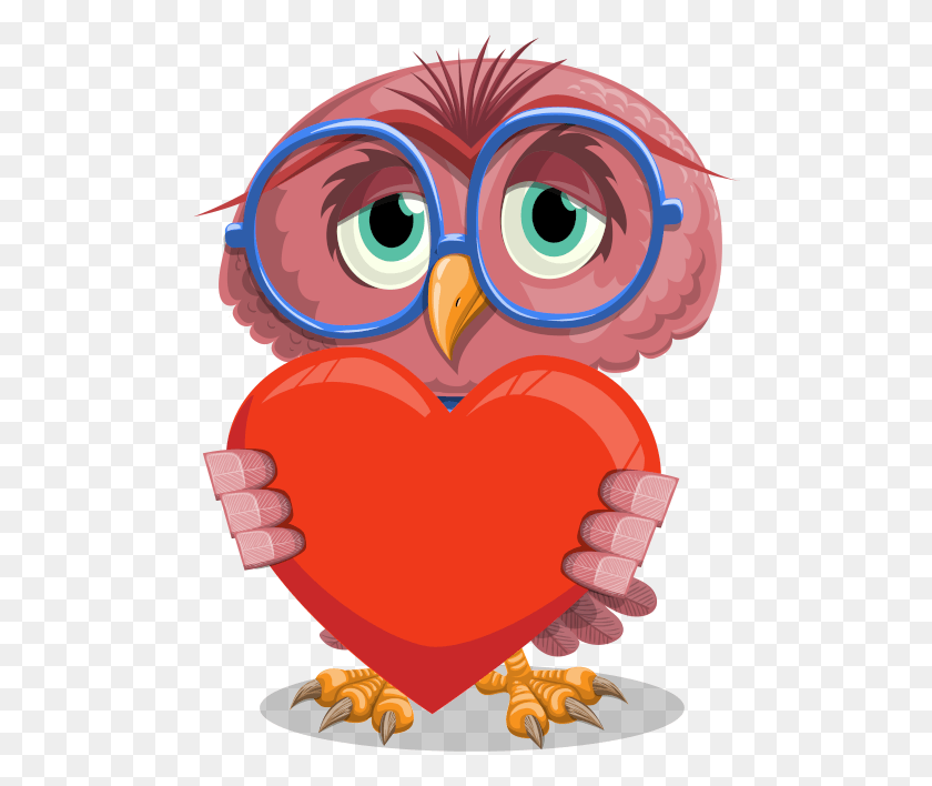 494x648 Rate Your Experience Illustration, Heart, Animal, Bird HD PNG Download