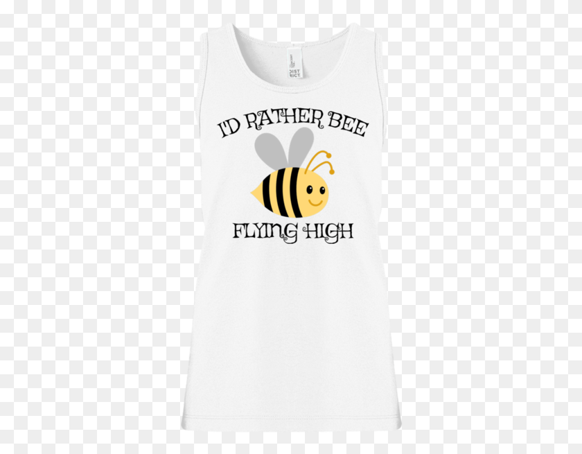 322x595 Rather Bee Flying High Girls39 100 Cotton Tank Top Honeybee, Clothing, Apparel, Animal HD PNG Download
