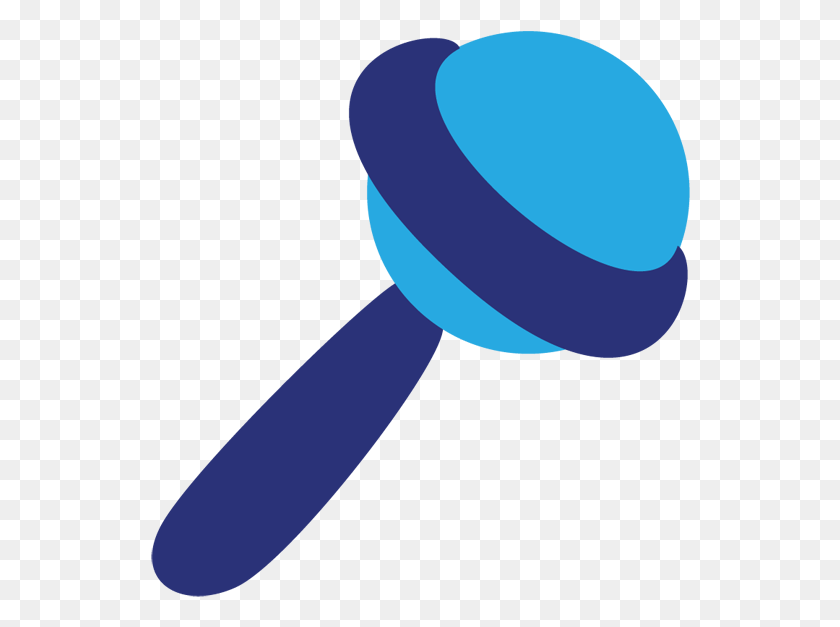 540x567 Rattle Blue Baby Rattle Clipart, Musical Instrument, Maraca HD PNG Download