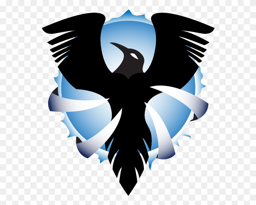 568x614 Raven Logo Clan Raven Logo, Symbol, Bird, Animal HD PNG Download