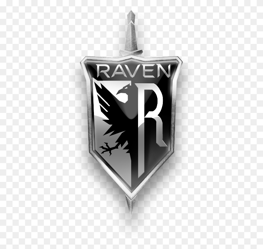 408x734 Descargar Png Raven Logo Final Gaming Raven, Armadura, Escudo, Texto Hd Png
