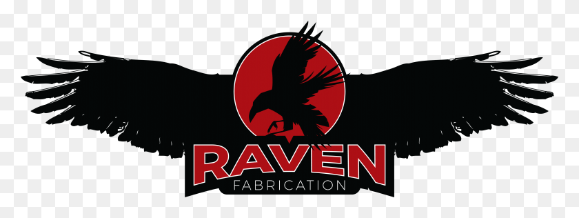 5575x1831 Descargar Png Raven Logo With Long Wings Raven Logo, Símbolo, Marca Registrada, Texto Hd Png