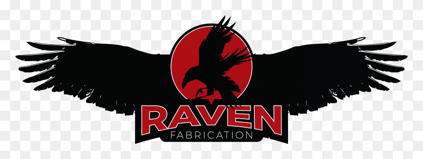 5575x1831 Raven Logo With Long Wings Raven Logo, Symbol, Trademark, Text HD PNG Download