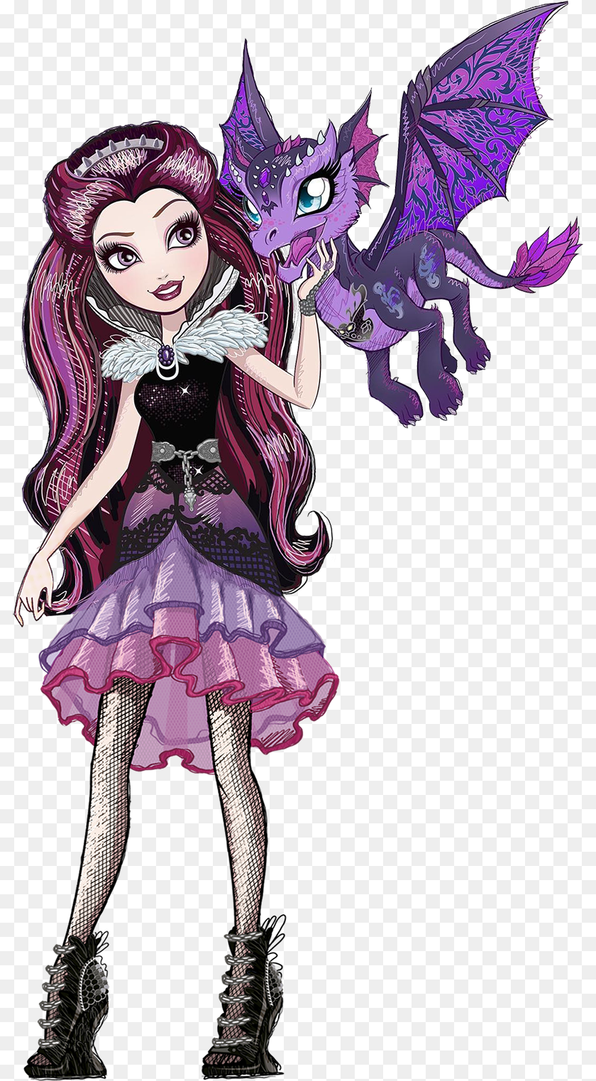 Raven Queen Ever After High Characters, Book, Comics, Publication, Purple Clipart PNG