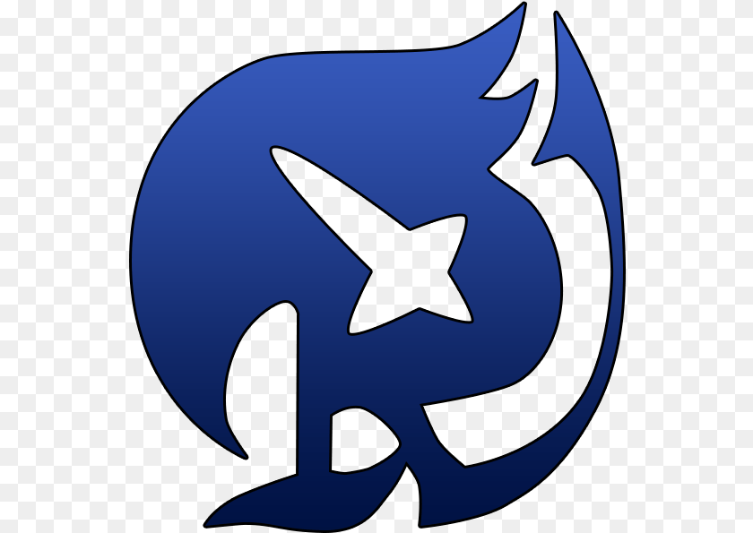 555x595 Raven Tail Fairy Tail Raven Tail Logo, Symbol, Animal, Fish, Sea Life PNG