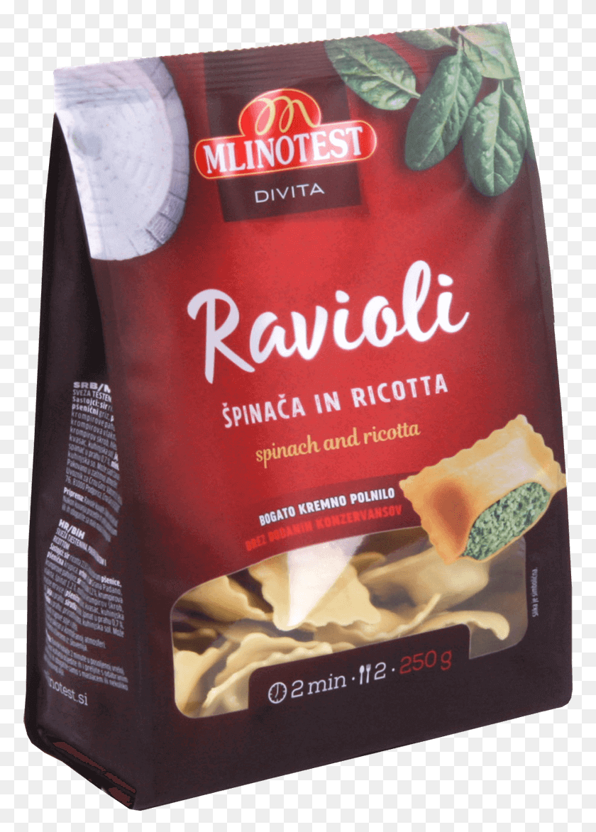 774x1113 Descargar Png Ravioli Espinaca Y Ricotta 250 G Mlinotest Ravioli, Alimentos, Libro, Planta Hd Png
