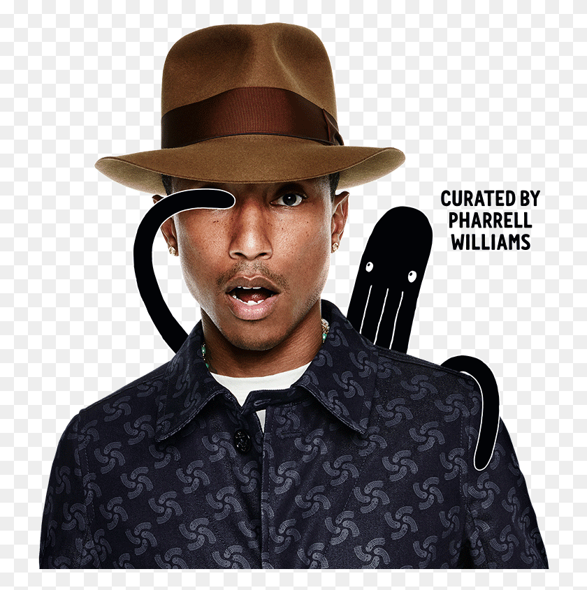732x785 Raw For The Ocean Pharrell, Clothing, Apparel, Person HD PNG Download