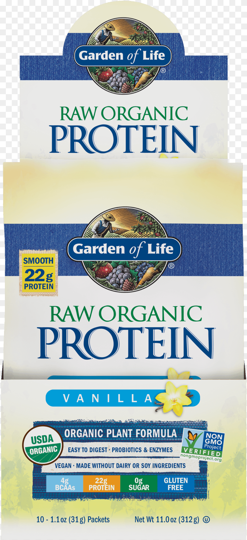 836x1835 Raw Organic Protein Powder Vanilla Garden Of Life Raw Organic Protein Unflavored, Advertisement, Poster, Person Sticker PNG