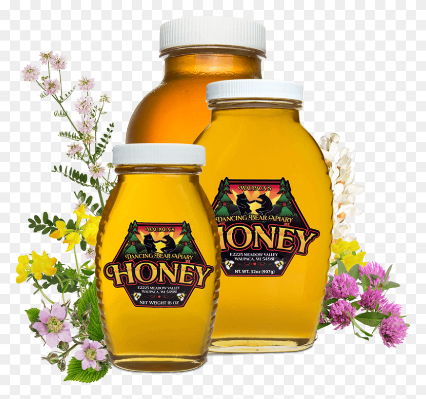 800x747 Raw Wildflower Honey Honey Label Design, Food, Jar, Plant Descargar Hd Png