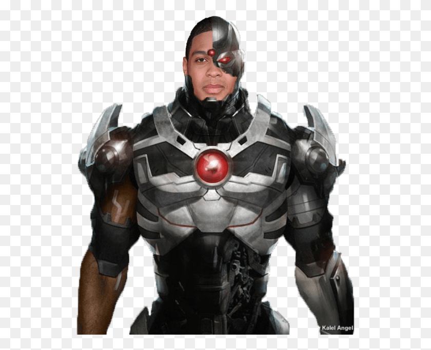 543x623 Ray Fisher As Victor Stone Cyborg By Muppetman24601 Cyborg Dc Concept Art, Person, Human, Robot HD PNG Download