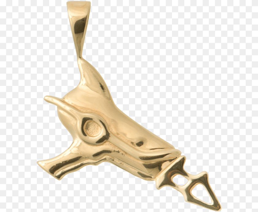 607x691 Ray Gun Necklace Charm Pendant, Accessories, Bronze Sticker PNG