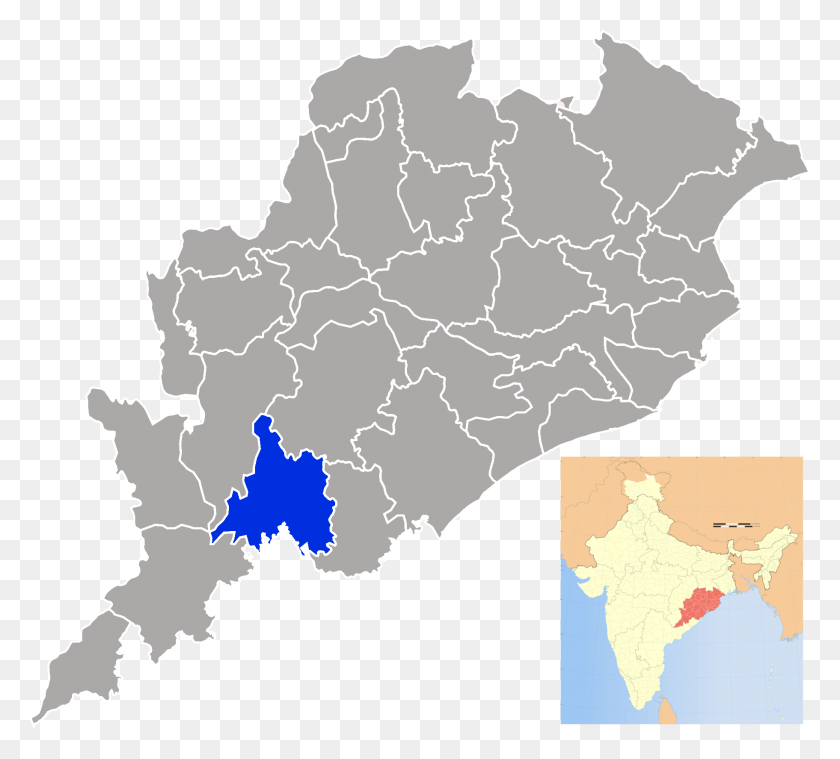 1823x1635 Rayagada District Gajapati District In Odisha, Map, Diagram, Atlas HD PNG Download