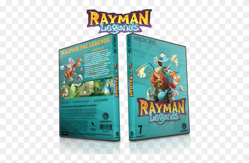 452x489 Rayman Legends Box Art Cover Rayman Origins, Текст, Dvd, Hd Png Скачать