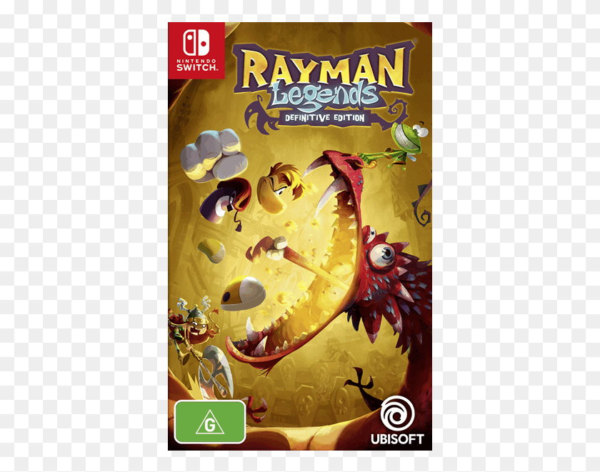 371x601 Descargar Png Rayman Legends Definitive Edition Rayman Legends Definitive Edition Interruptor, Animal, Pez Hd Png