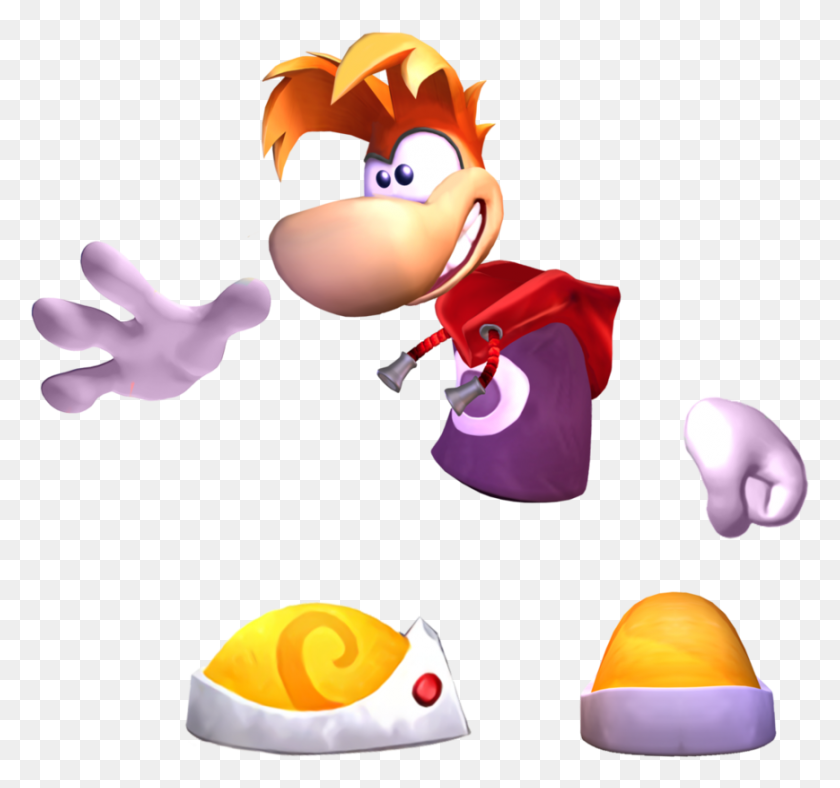 869x812 Descargar Png Rayman Whirlcopters Into Rayman Raving Rabbids, Angry Birds, Toy Hd Png