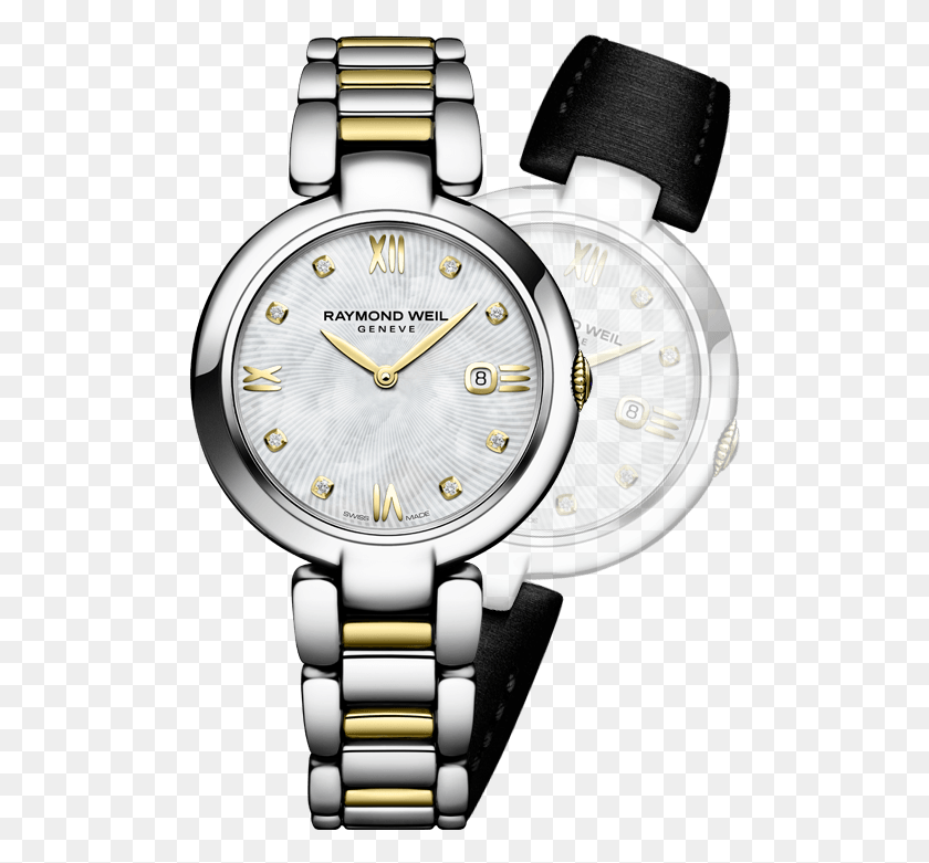 498x721 Raymond Weil Shine Ladies Two Tone Stainless Steel Raymond Weil 1600 Sps, Wristwatch, Clock Tower, Tower HD PNG Download