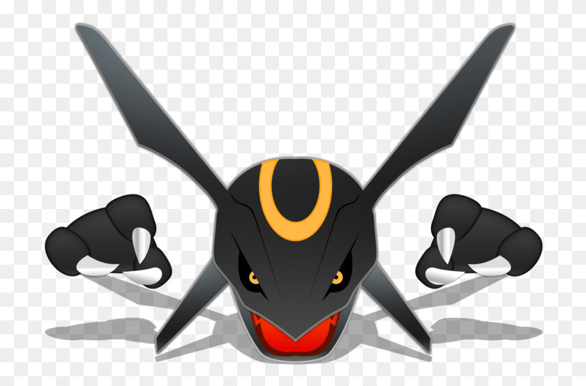 716x494 Rayquaza Black, Scissors, Blade, Weapon HD PNG Download