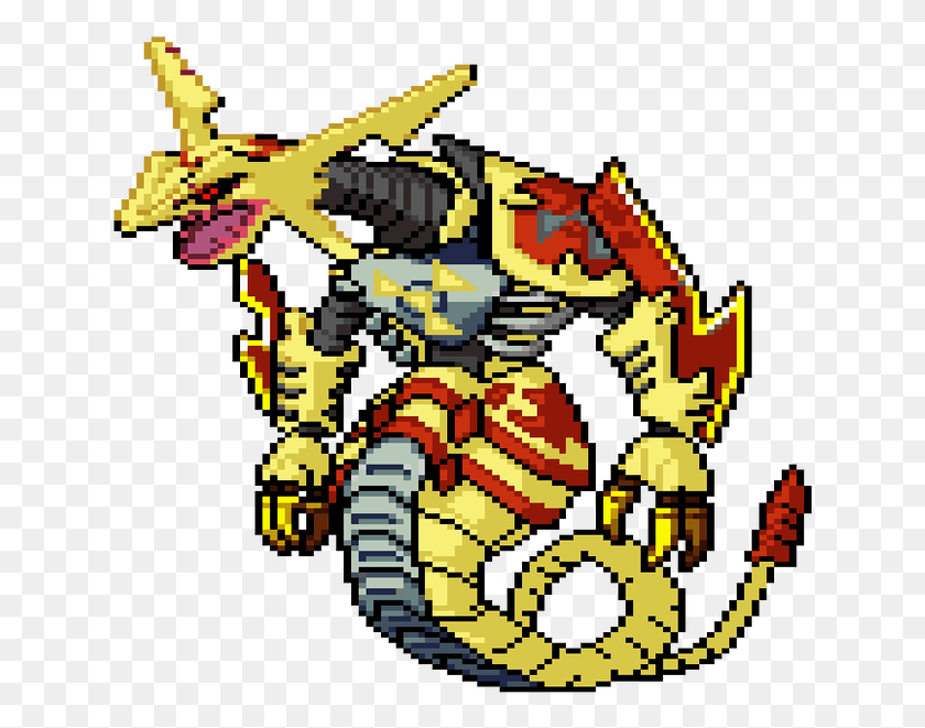 639x601 Rayquaza Transparent Pixel Art Pokemon Digimon Sprite Pikachu And Rayquaza Fusion, Nature, Outdoors HD PNG Download