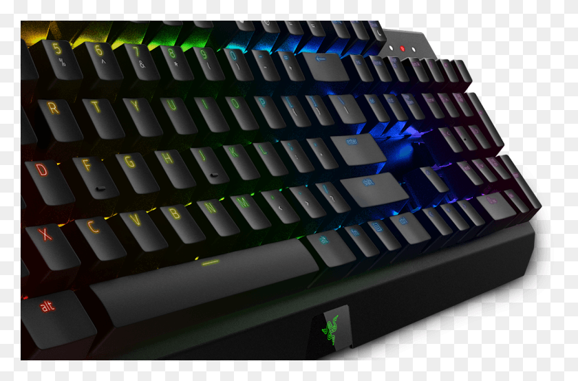 1104x700 Razer Keyboard Designed Specifically For Gaming Features Razer Blackwidow X Chroma Green Switches, Computer Keyboard, Computer Hardware, Hardware HD PNG Download
