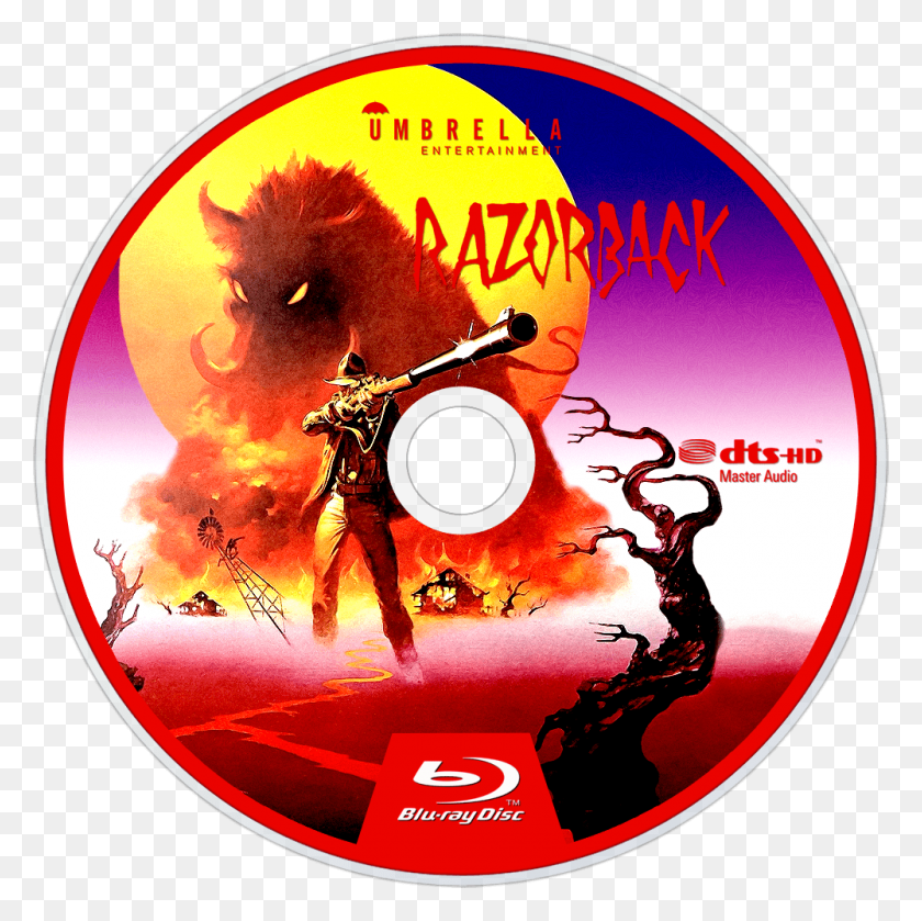 1000x1000 Descargar Png Razorback Bluray Disc Image Blu Ray, Disco, Cartel, Publicidad Hd Png