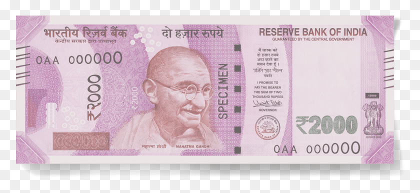 1198x502 Rbi 2000 Rupees New, Person, Human, Text HD PNG Download