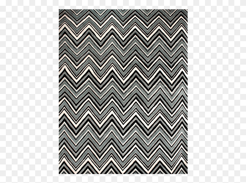 442x563 Rc D Hand Knotted Tibetan Rug Chevron 1 Pattern, Triangle, Floor HD PNG Download