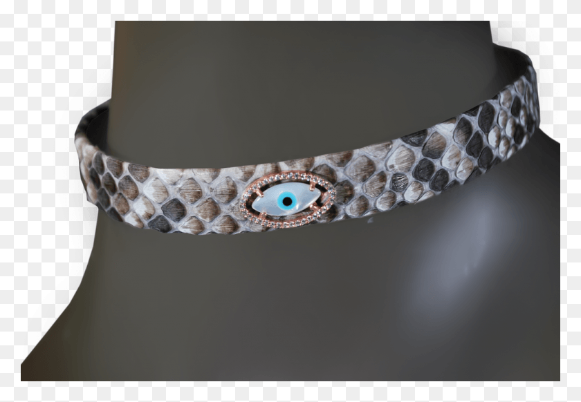1024x686 Rdrox Python Pattern Choker Mother Pearl Evil Eye Diamond, Necklace, Jewelry, Accessories HD PNG Download