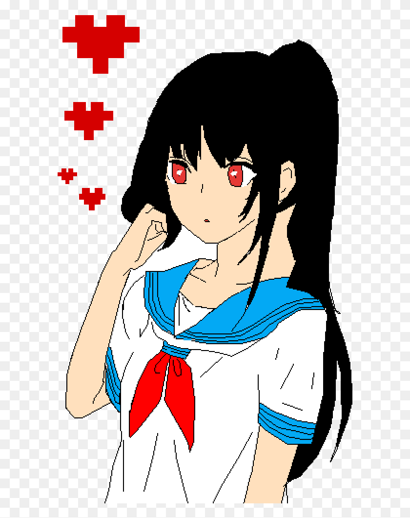 605x1001 Re Draw And Edit Yandere Simulator, Person, Human, Clothing HD PNG Download