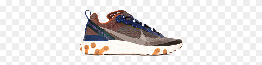 334x150 React Element 87 Aq1090 200 Sneakers, Clothing, Apparel, Shoe HD PNG Download