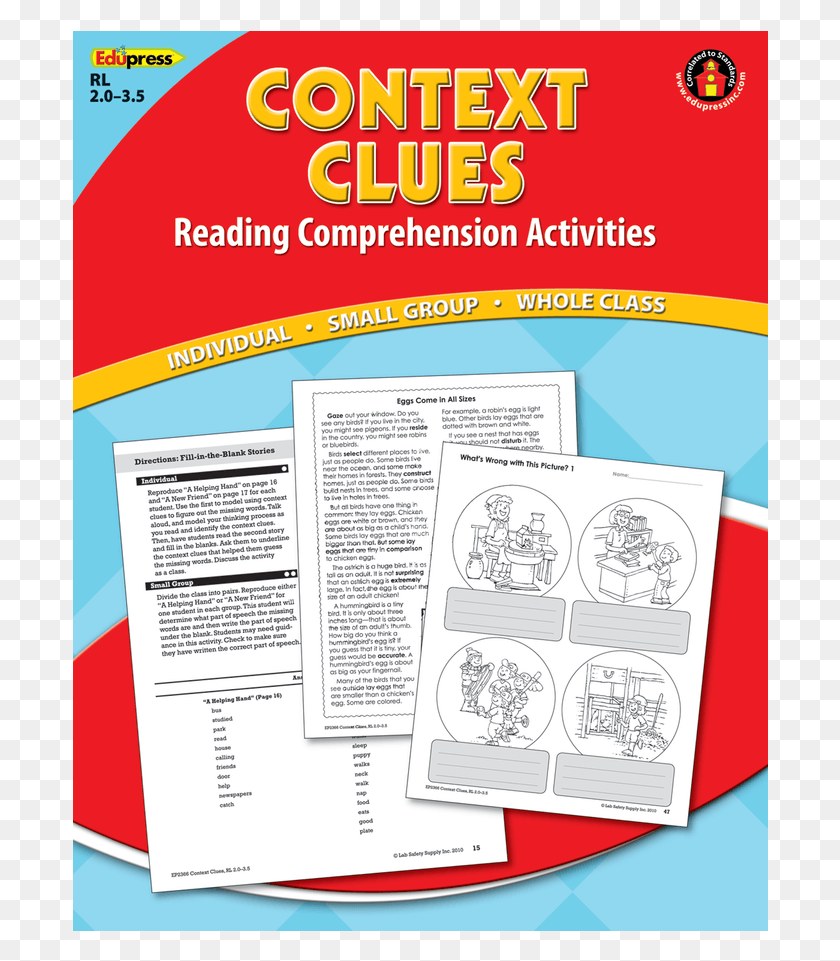 696x901 Reading Comprehension Book Context Clues Red Reading Comprehension, Flyer, Poster, Paper HD PNG Download