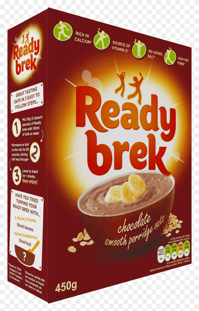 1721x2760 Ready Brek Choc Angled Right Breakfast Cereal, Beverage, Drink, Food HD PNG Download