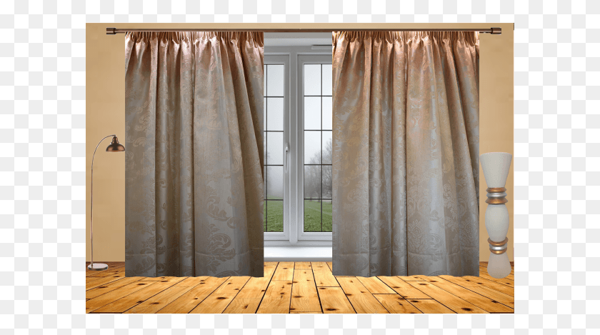 601x409 Ready Made Curtain Window Covering, Wood, Picture Window, Texture Descargar Hd Png