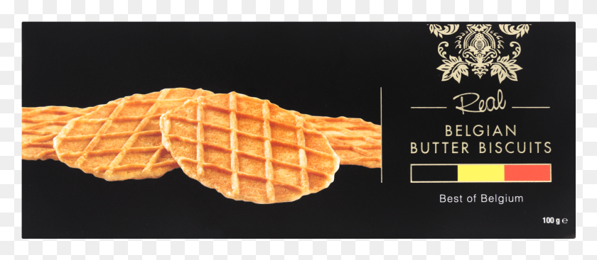 1351x533 Real Belgian Butter Biscuits 100g Shrimp, Waffle, Food HD PNG Download