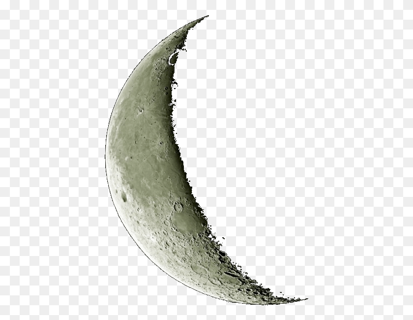 415x590 Real Crescent Moon, Moon, Outer Space, Night HD PNG Download