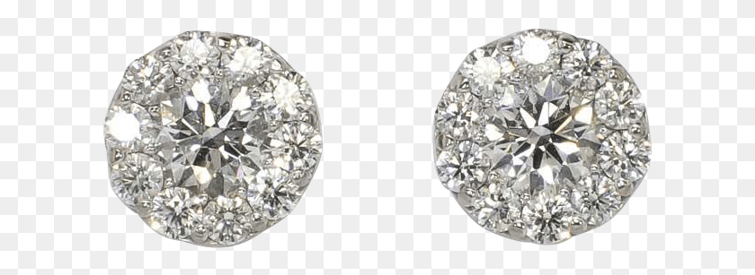 612x247 Real Diamond Photos Dot Estate Ct T Diamond Earring Transparent Background, Gemstone, Jewelry, Accessories HD PNG Download