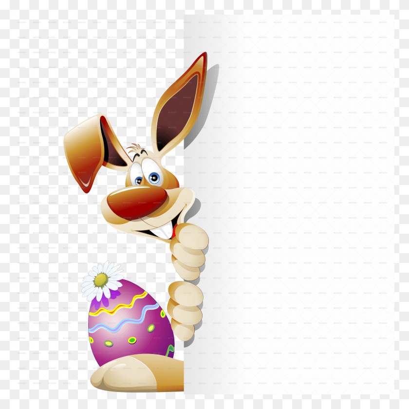5000x5000 Real Easter Bunny Banner Free Stock Cartoon Easter Bunny, Graphics, Tree HD PNG Download