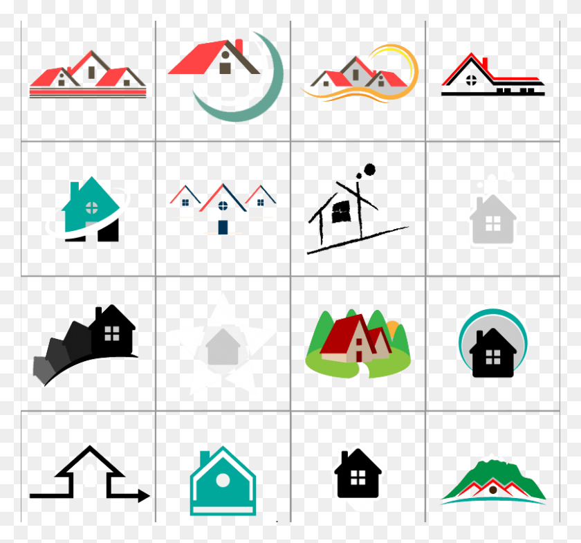 800x744 Real Estate 16 House Material Euclidean Vector Clipart Real Estate Logo Vector, Symbol, Clothing, Apparel HD PNG Download