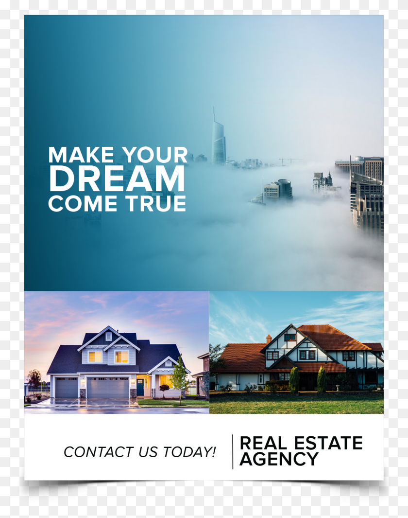1018x1312 Real Estate Flyer Templates House, Collage, Poster, Advertisement Descargar Hd Png