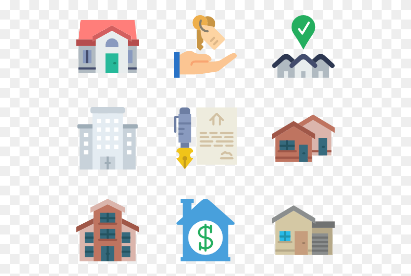 529x505 Real Estate Icon Real Estate Illustration, Text, Alphabet, Number HD PNG Download