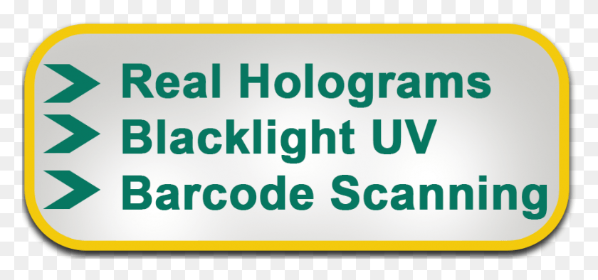 891x382 Descargar Png Real Hologram Blacklight Uv Barcode Scanners Poster, Texto, Word, Alfabeto Hd Png