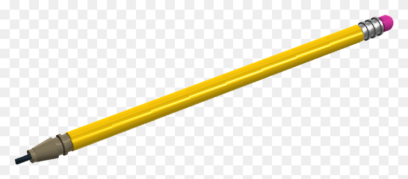 858x339 Real Pencil Lamy Safari Pencil Yellow, Baseball Bat, Baseball, Team Sport HD PNG Download