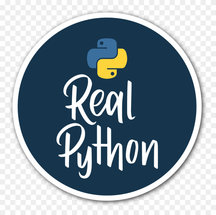 855x855 Real Python Sticker Label, Text, Alphabet, Outdoors HD PNG Download