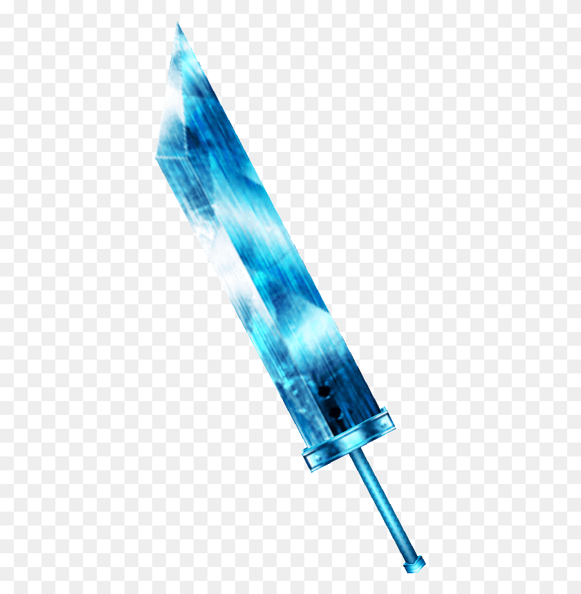 393x799 Real Sword Blue Buster Sword, Blade, Weapon, Weaponry HD PNG Download